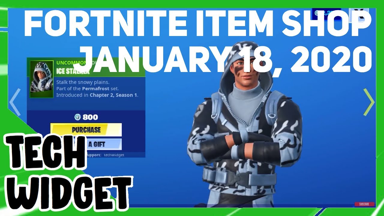 Fortnite Item Shop *NEW* ICE CAMO SKINS! [January 18, 2020] (Fortnite Battle Royale)