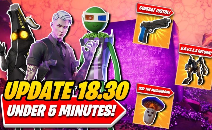 Fortnite Update 18.30: EVERYTHING You NEED TO KNOW In UNDER 5 MINUTES! MECHS RETURNING & MORE!