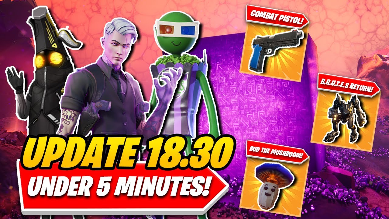 Fortnite Update 18.30: EVERYTHING You NEED TO KNOW In UNDER 5 MINUTES! MECHS RETURNING & MORE!