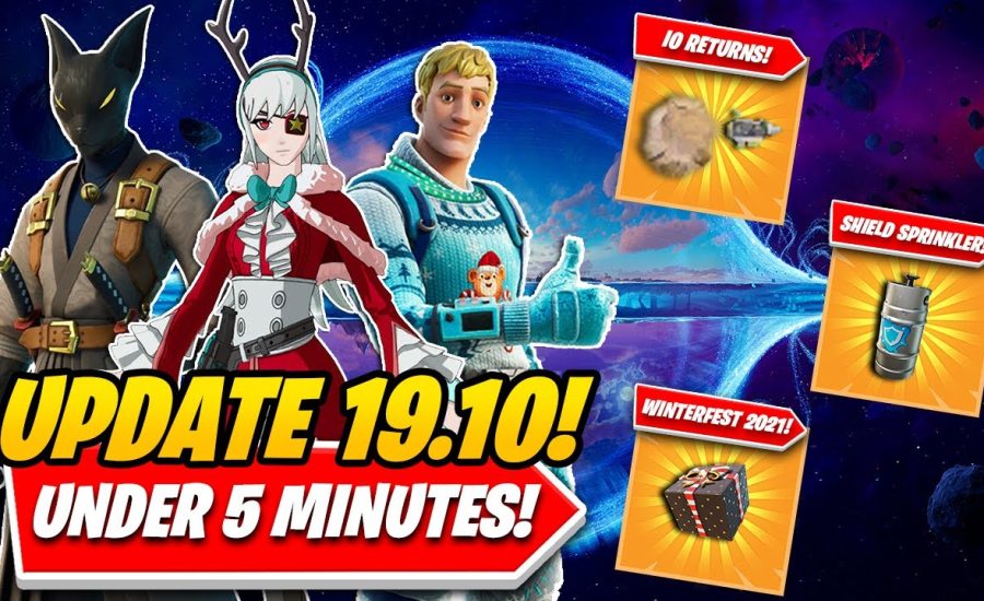 Fortnite Update 19.01 Explained EVERYTHING You NEED TO KNOW About WINTERFEST 2021 In UNDER 5 MINUTES