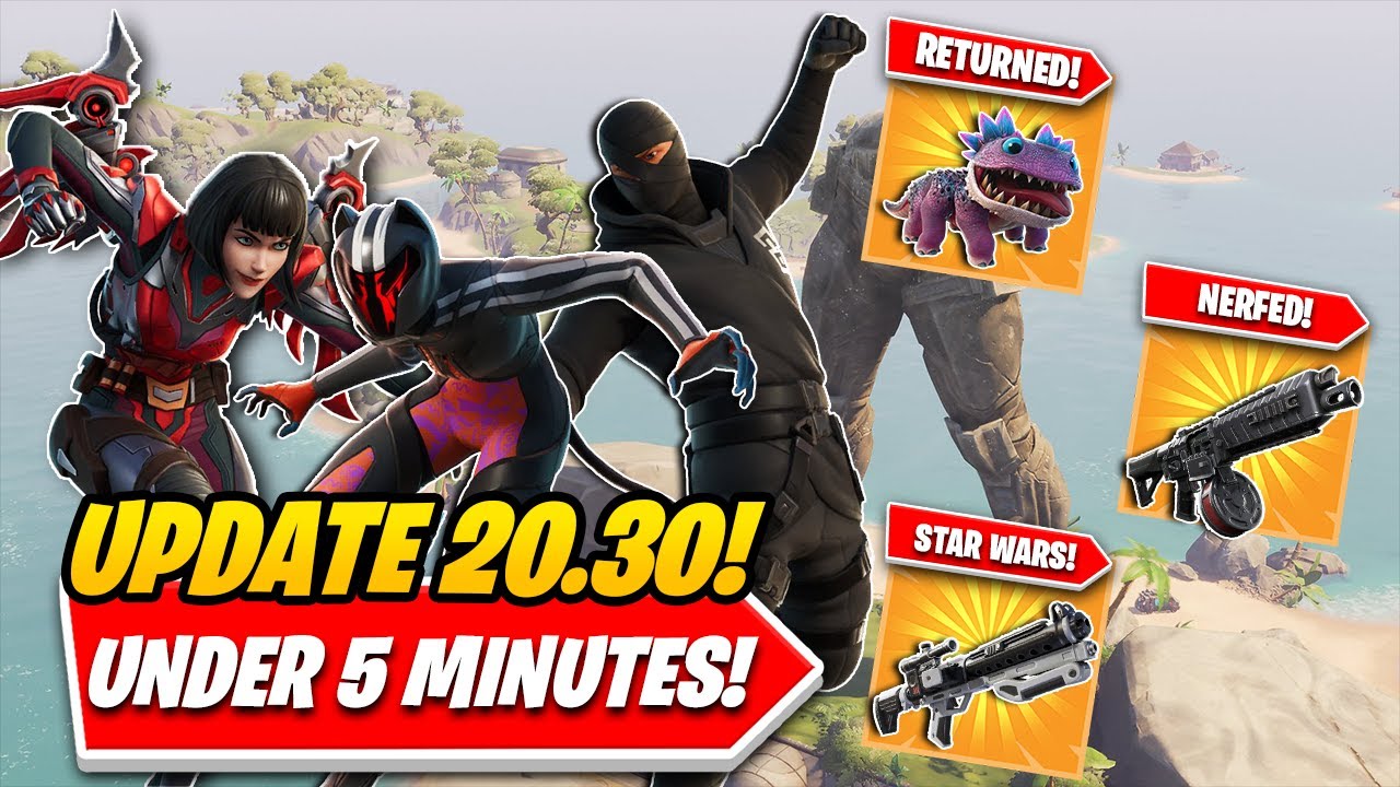 Fortnite Update 20.30: The STAR WARS UPDATE EXPLAINED In Under 5 MINUTES! TILTED DESTROYED!