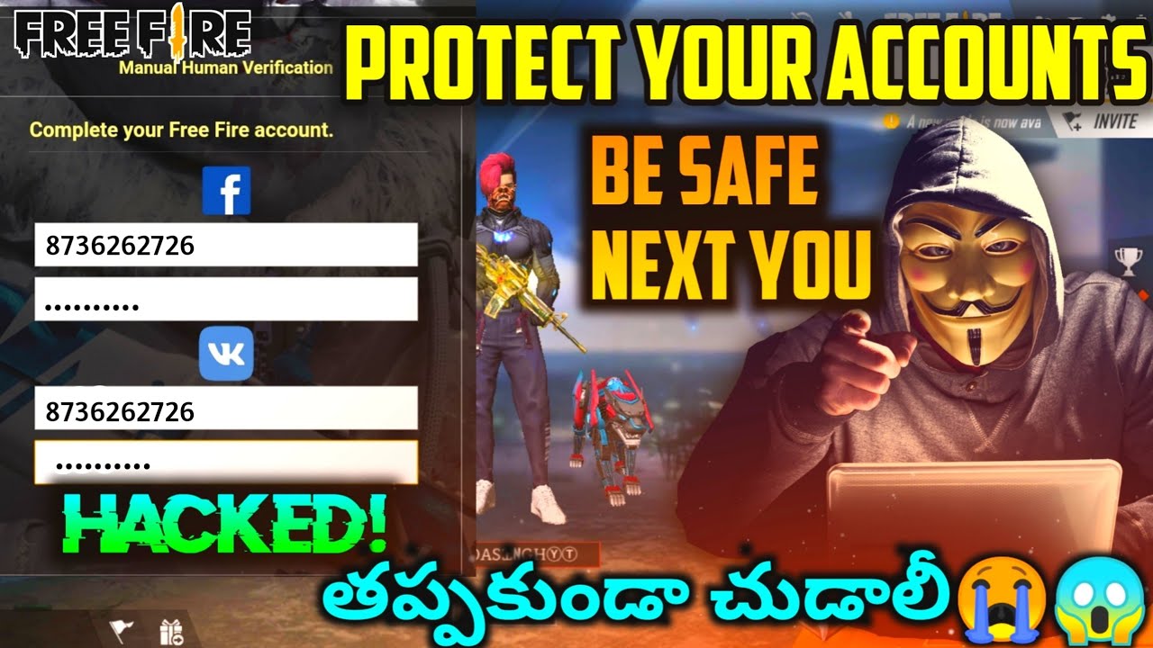 Free Fire Account Hacked || How To Protect Our Accounts From Hacker || By Telugu Top Gamer
