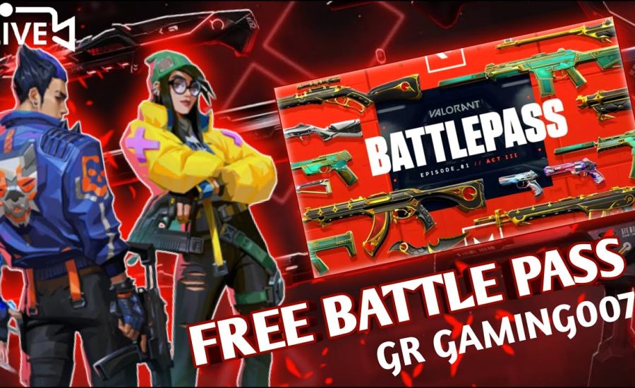 Free Participate in giveaway "Battle Pass" #Valorant Live Stream India