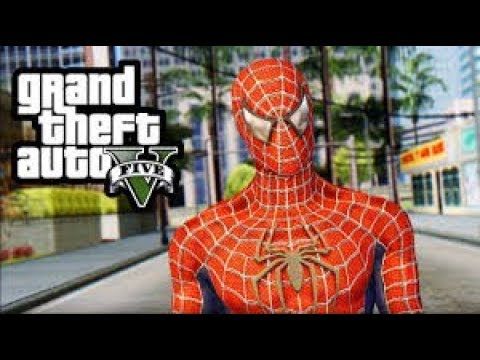 GTA V Funny moments ( spiderman-mod)