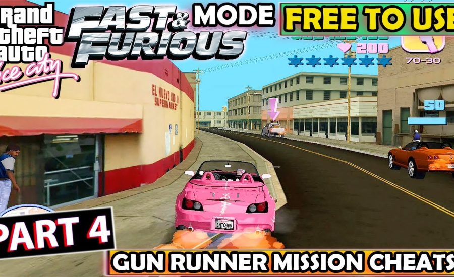 GTA Vice City Fast And Furious Gun Runner Mission 3  Gameplay - FREE TO USE 1080P (60FPS)#4