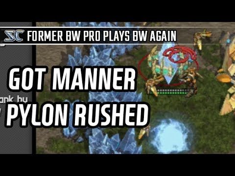 Got manner pylon rushed in Protoss vs Protoss l StarCraft: Brood War l Crank