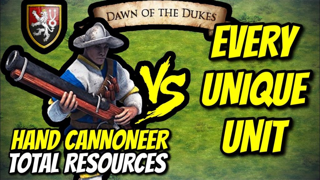 HAND CANNONEER (Bohemians) vs EVERY UNIQUE UNIT (Total Resources) | AoE II: Definitive Edition