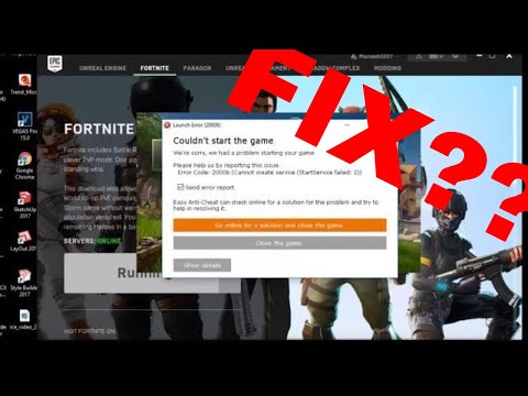 HOW TO FIX FORTNITE *LAUNCH ERROR EasyAntiCheat* JULY 2018