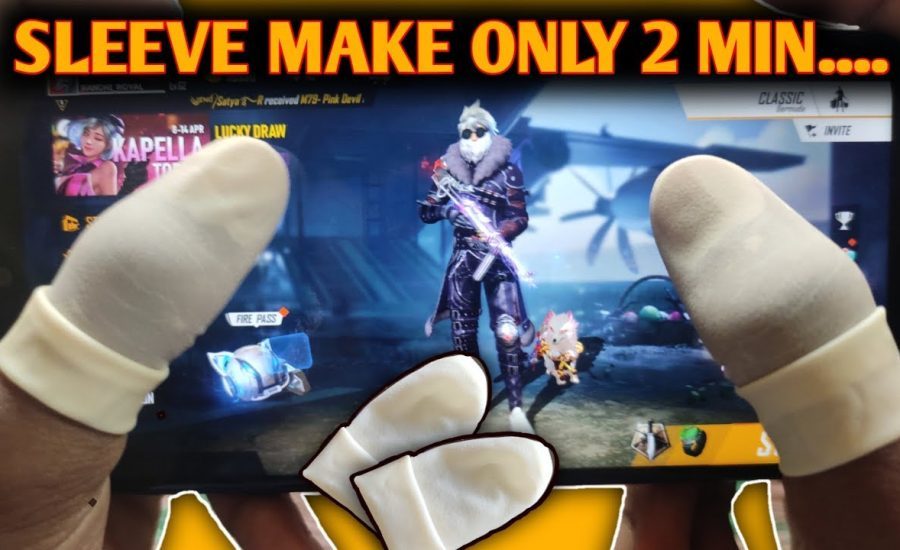 HOW TO MAKE FINGER SLEEVE AT HOME |  FINGER SLEEVE FOR FREE FIRE OR PUBG MOBILE GAMING BY GT GAMMING