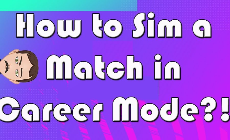 HOW TO SIM MATCHES IN CAREER MODE!!! FIFA 21 Match Day Menu Options