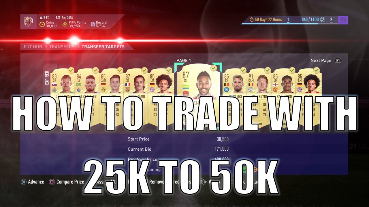 HOW TO TRADE WITH 25K - 50K ON FIFA 21!! - GOOD BPL SNIPING FILTER!! TRADING TIPS!