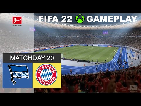 Hertha Berlin v Bayern Munich | FIFA 22 Gameplay | Bundesliga | Xbox Series X | Latest Line-Ups