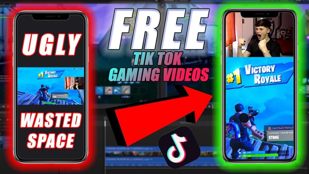 How To Edit VERTICAL TIK TOK GAMING VIDEOS for FREE!