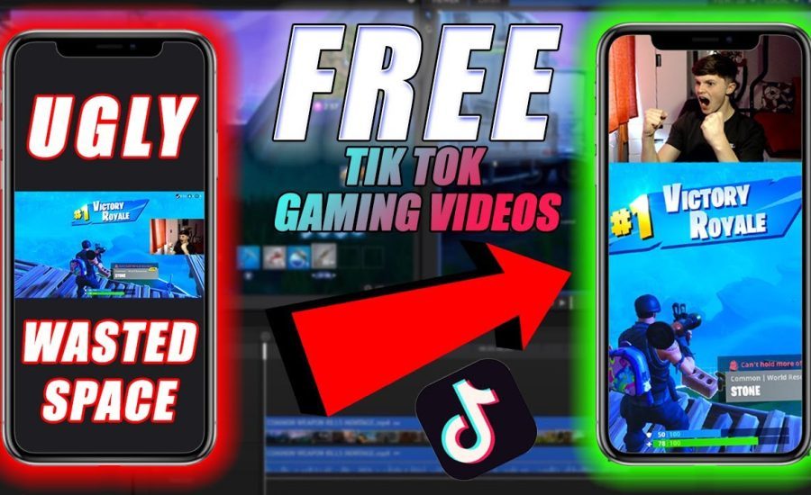 How To Edit VERTICAL TIK TOK GAMING VIDEOS for FREE!