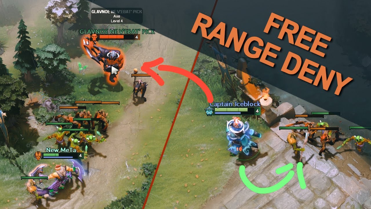 How to Deny Ranged Creep Without Enemy Mid in Lane | Dota 2 Guide