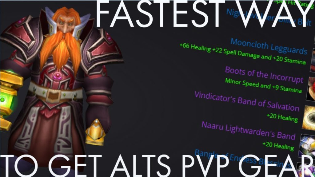 How to gear an alt for PvP in TBC