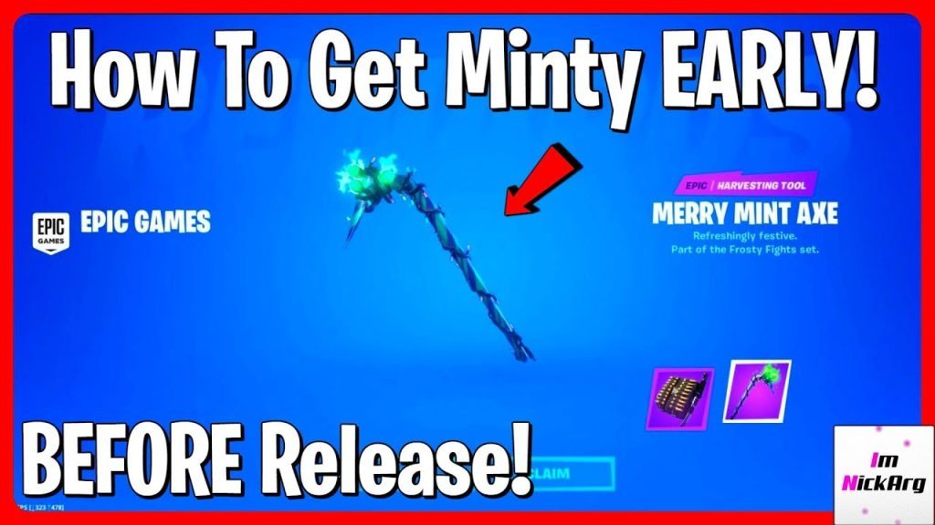 How to get MINTY PICKAXE EARLY! (FREE Before Official Release) | Fortnite