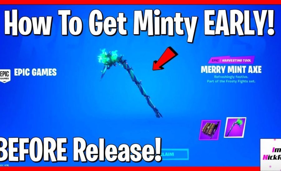 How to get MINTY PICKAXE EARLY! (FREE Before Official Release) | Fortnite