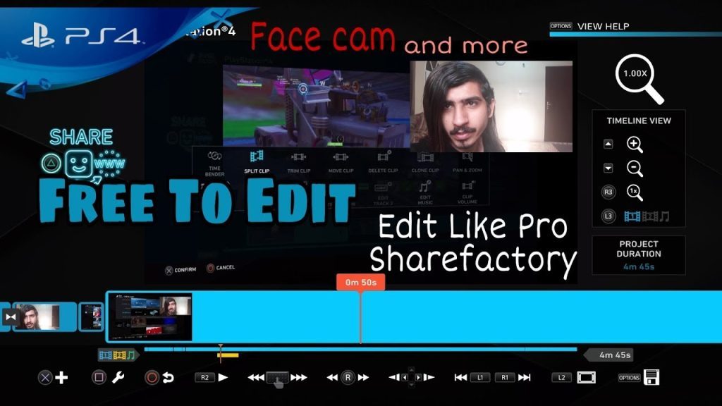 How you can Edit your video's on Sharefactory Ps4 Pro Editor