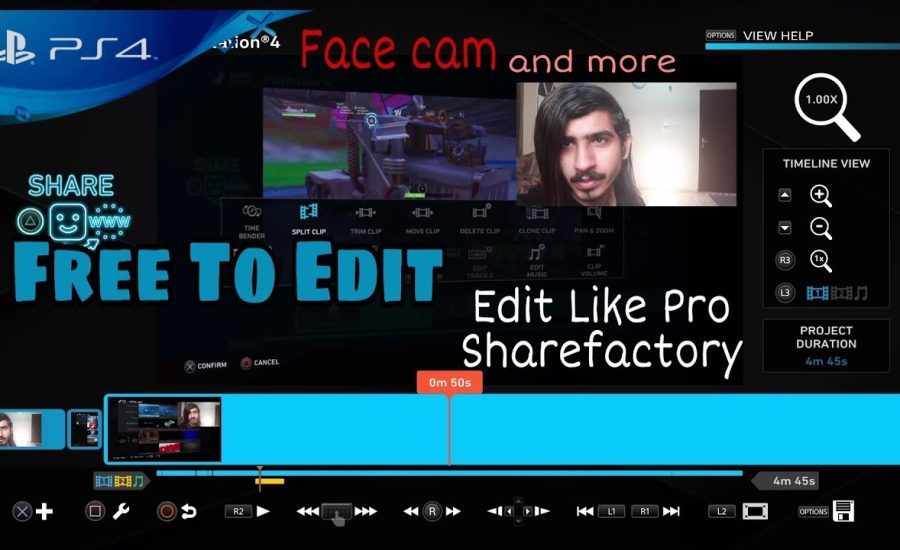 How you can Edit your video's on Sharefactory Ps4 Pro Editor