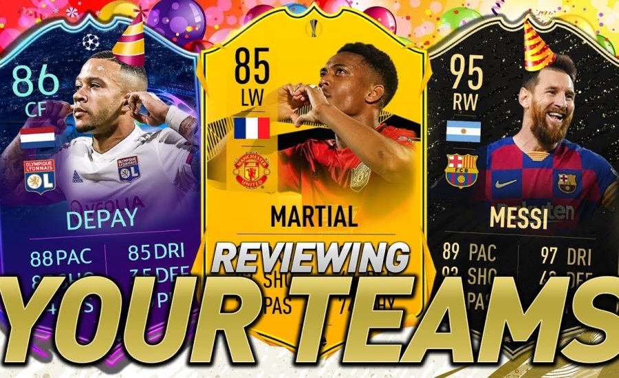 I RATE YOUR TEAMS! BIRTHDAY EDITION! #FIFA20 ULTIMATE TEAM