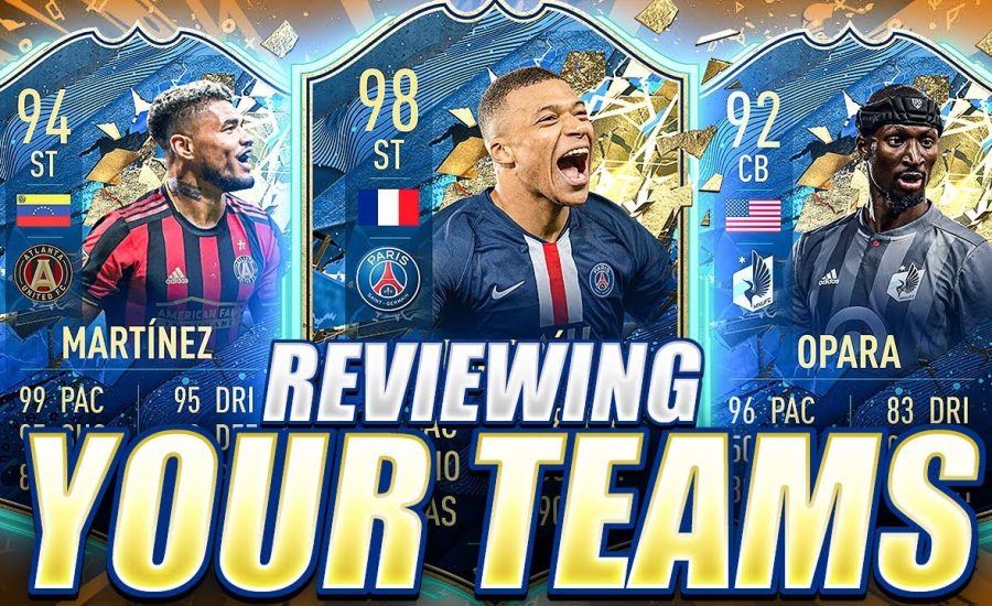 I RATE YOUR TEAMS! GUARANTEED TOTS SBC! #FIFA20 ULTIMATE TEAM