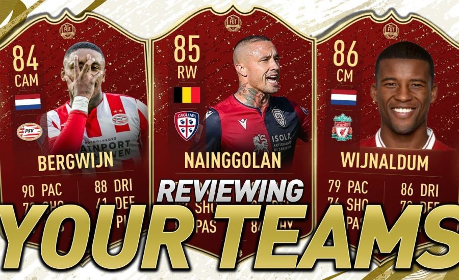 I RATE YOUR TEAMS! INSANE RED LUCK! #FIFA20 ULTIMATE TEAM