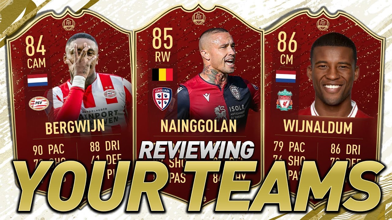 I RATE YOUR TEAMS! INSANE RED LUCK! #FIFA20 ULTIMATE TEAM