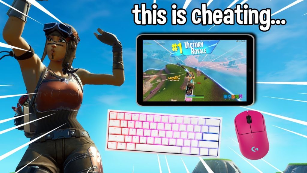 I Used MOUSE and KEYBOARD in MOBILE FORTNITE (Cheating?)