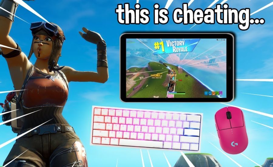 I Used MOUSE and KEYBOARD in MOBILE FORTNITE (Cheating?)