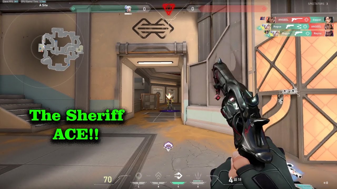 I got an INSANE sheriff ACE! - Valorant