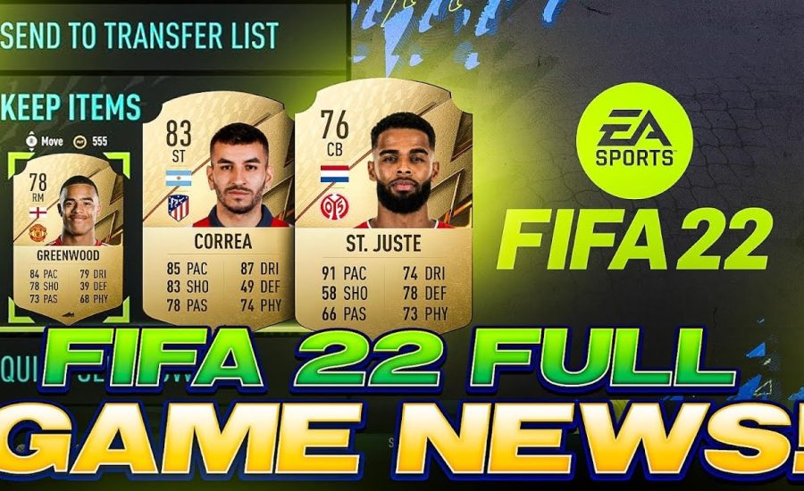 INSANE FIFA 22 FULL GAME NEWS! NEW PACK ANIMATION AND QUICK SELL CHANGES? FIFA 22 Ultimate Team