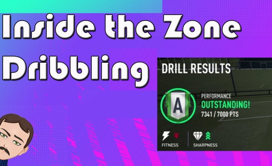 INSIDE THE ZONE DRIBBLING - FIFA 21 How to Get an "A" Rating in Training