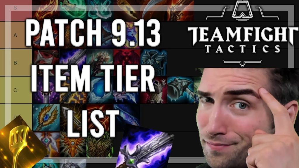 ITEM TIER LIST GUIDE - PATCH 9.13 - Teamfight Tactics