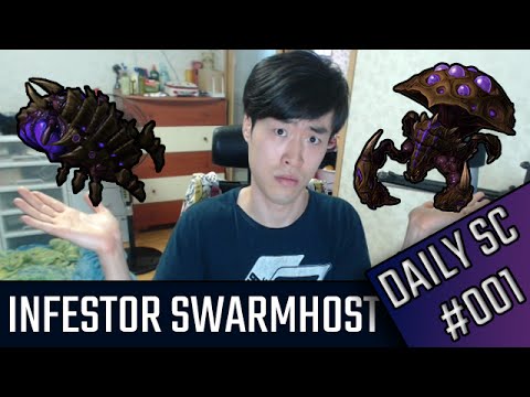 Infestor Swarmhost l Daily SC #001 l StarCraft 2: Legacy of the Void Ladder l Crank