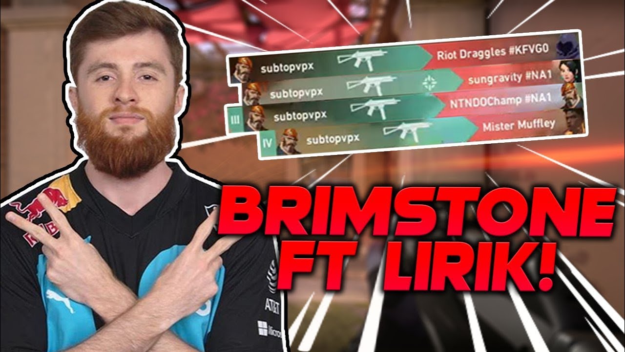 Is 'BRIMSTONE' OVERPOWERED? EXCLUSIVE VALORANT GAMEPLAY ft LIRIK