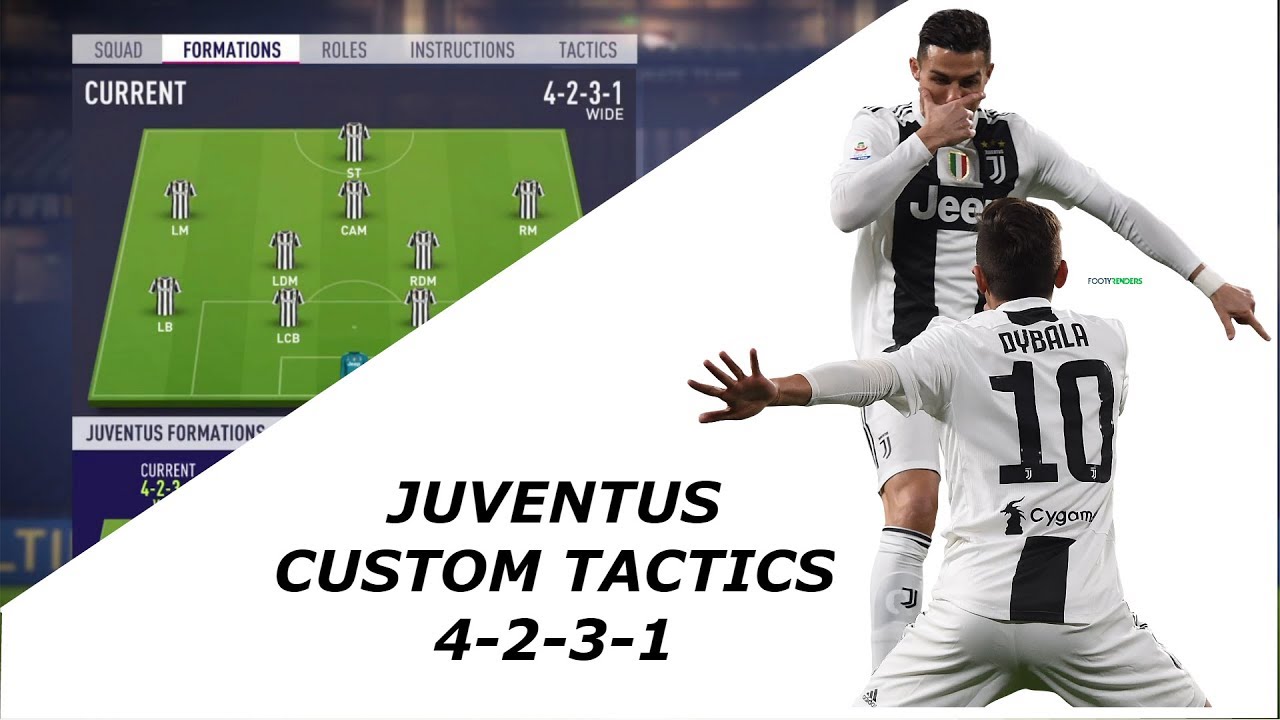 JUVENTUS - BEST FORMATION CUSTOM TACTICS AND PLAYER INSTRUCTION! FIFA 19