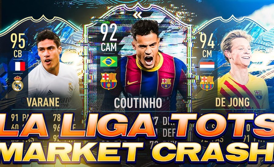 LA LIGA TOTS MARKET CRASH! UPGRADE SBC TODAY AND HUGE PROFITS! FIFA 21 Ultimate Team