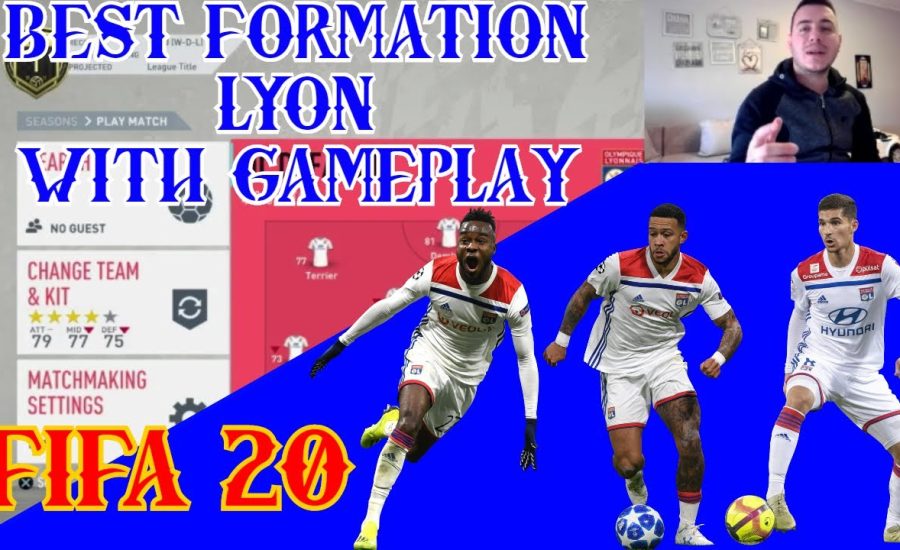 LYON - BEST FORMATION, CUSTOM TACTICS & PLAYER INSTRUCTIONS! FIFA 20