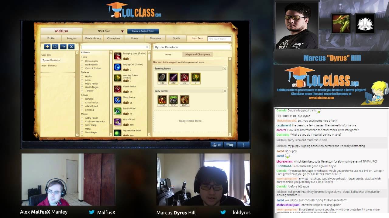 LolClass Pro Tips - TSM Dyrus Top Guide to Renekton in Lane