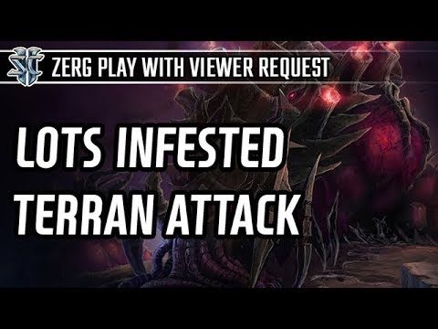 Lots Infested Terran attack vs Terran and 1 more Zerg game 17.08.23 Ladder play