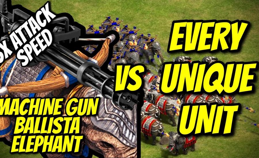 MACHINE GUN BALLISTA ELEPHANT vs EVERY UNIQUE UNIT | AoE II: Definitive Edition