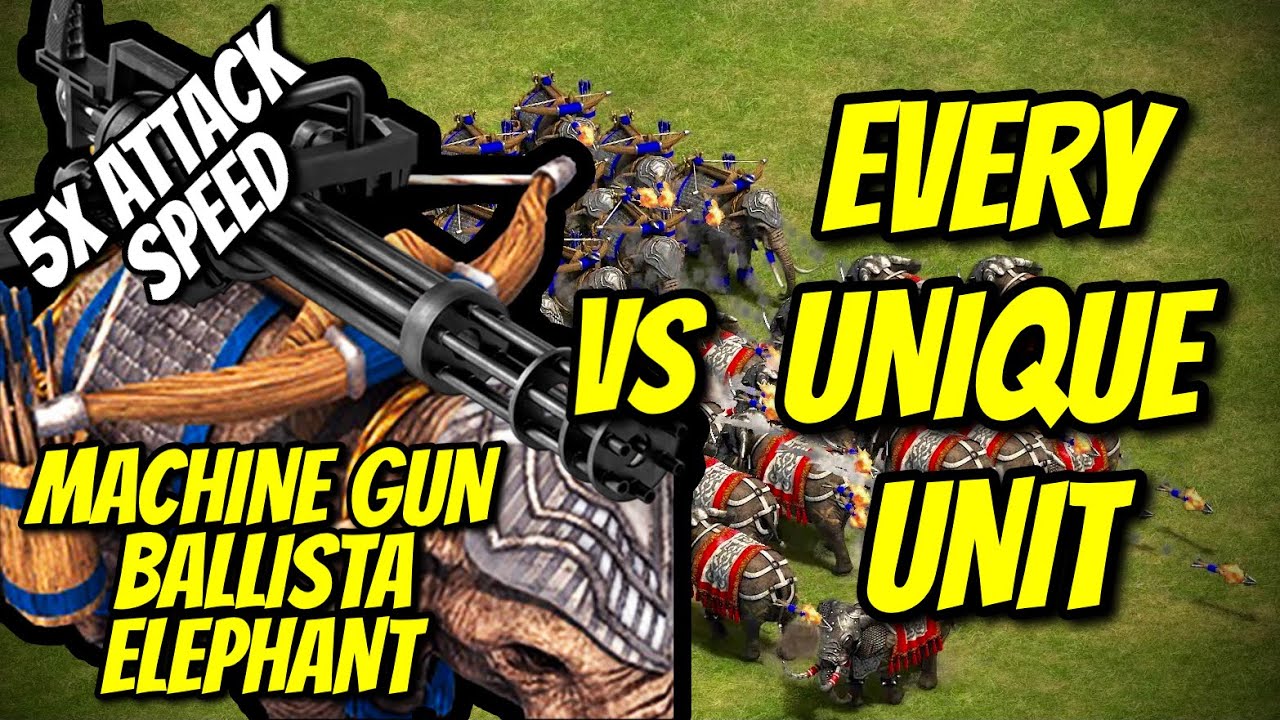 MACHINE GUN BALLISTA ELEPHANT vs EVERY UNIQUE UNIT | AoE II: Definitive Edition