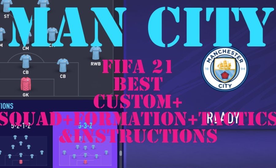 MAN CITY LATEST UPDATE KLOPP STYLE, TACTICS, INSTRUCTIONS IN FIFA 21 | META FORMATION. CAREER  FUT21