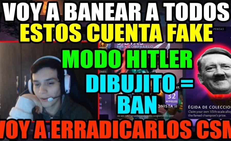 MATTHEW ASADO SE PONE A BANEAR A LOS PERFILES FAKE Y DIBUJITOS "LOS VOY A ERRADICAR" | DOTA 2