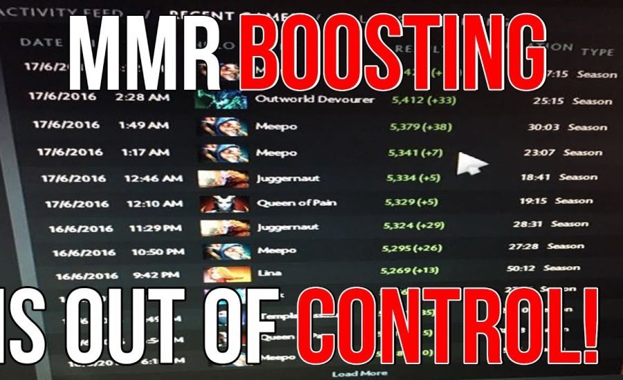 MMR Boosting (re-calibration) is out of control in and it's ruining Dota 2