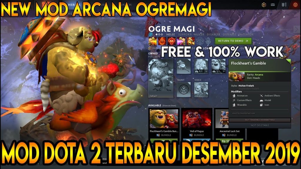 MOD ARCANA OGRE MAGI DOTA 2 - 100% WORK & FREE