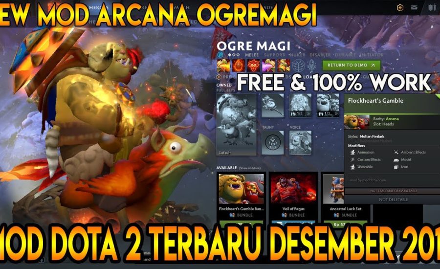 MOD ARCANA OGRE MAGI DOTA 2 - 100% WORK & FREE