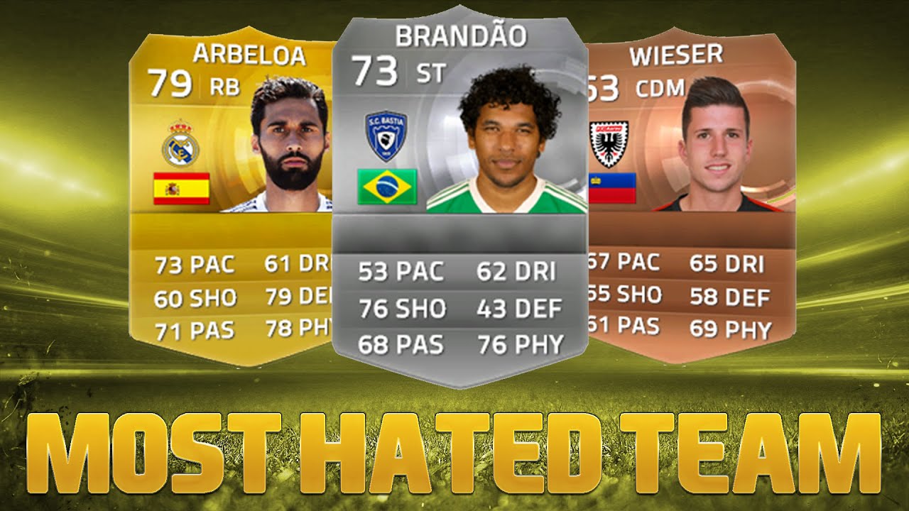 MOST HATED SQUAD!! w/ Arbeloa | FIFA 15 Squad Builder