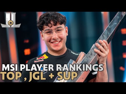 #MSI 2022 Player Rankings: Top Laners, Junglers and Supports